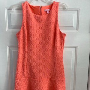 Lilly Pulitzer Kent dress in Retro Knit Jaquard, Cheeky Melon, size 8